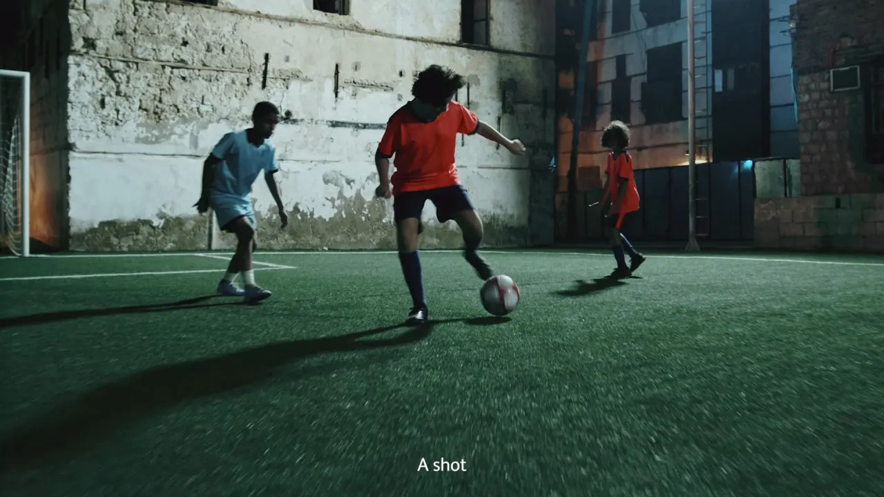 Football scene from the published 2023 ROSHN project